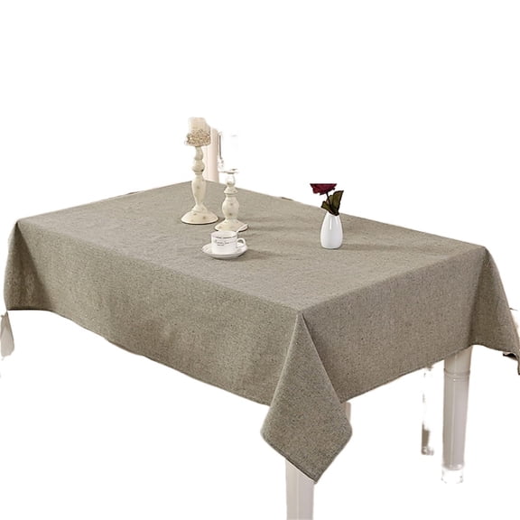 Tablecloth Cotton Solid Yarn Dyed Kitchen Outdoor Picnic Fashion Rectangle Coffee Tablecloth