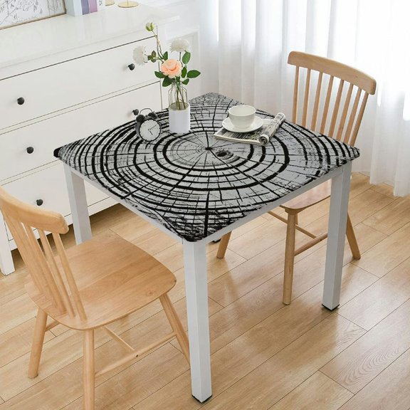Tablecloth, Cut Trunk Growth Timber Old Dried Crack Years, Dining Room Kitchen Rectangular Table Cover