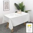 thumbnail image 1 of Tablecloth Disposable Cover - Solid Color Plastic, Party Picnic Event Decor, Easy Cleanup Stain Resistant, No Wash Convenient Table Protection, 1 of 8