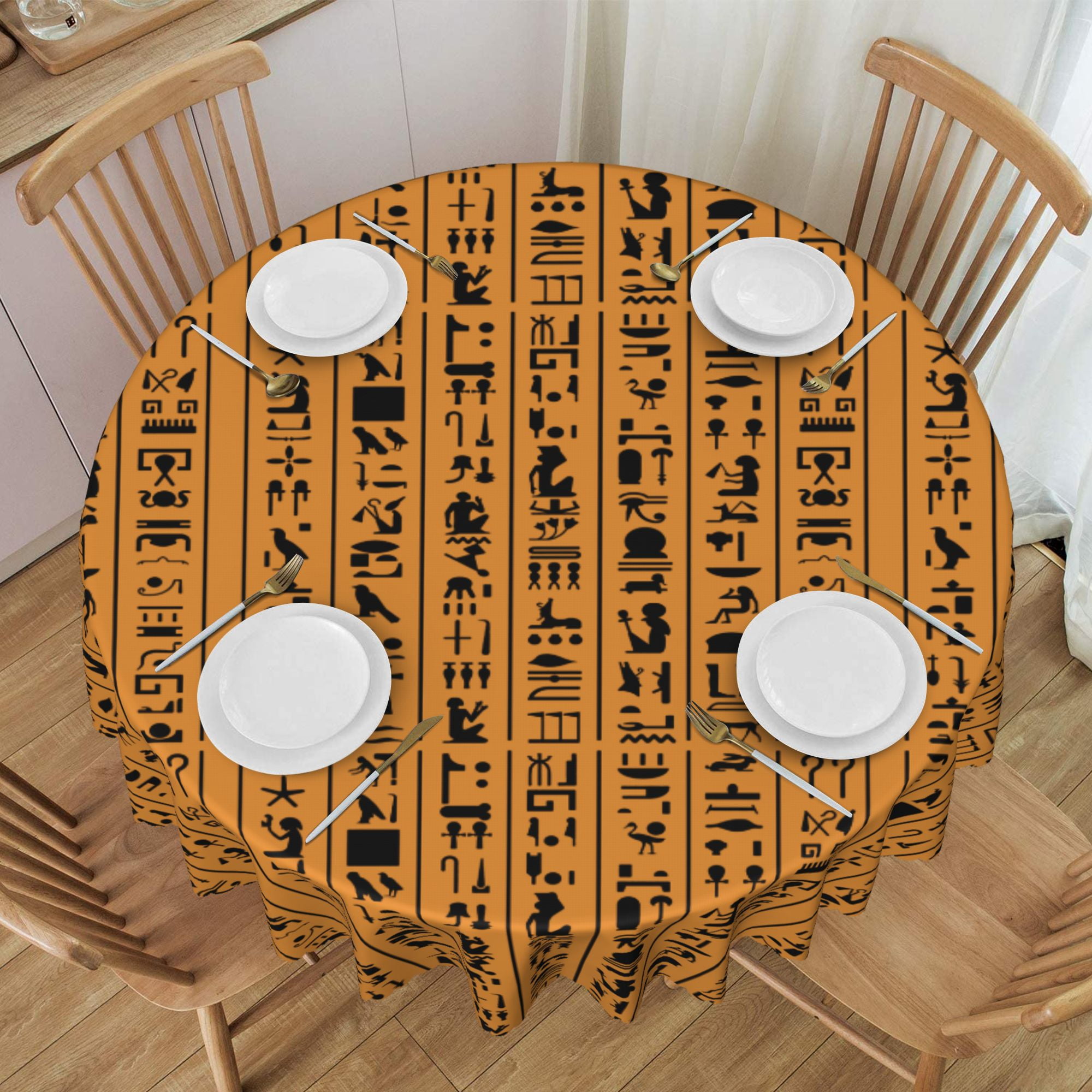Tablecloth Egyptian Hieroglyphs Or Ancient Egypt Letters Table Cloth