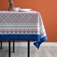 thumbnail image 1 of Tablecloth Elegant Printed Rectangle Table Cloth,Oblong Tablecloths Washable Wrinkle Free Retro Table Cover for Party Wedding Baby Shower Kitchen Dinning Tabletop Decor 60x84 in, 1 of 5