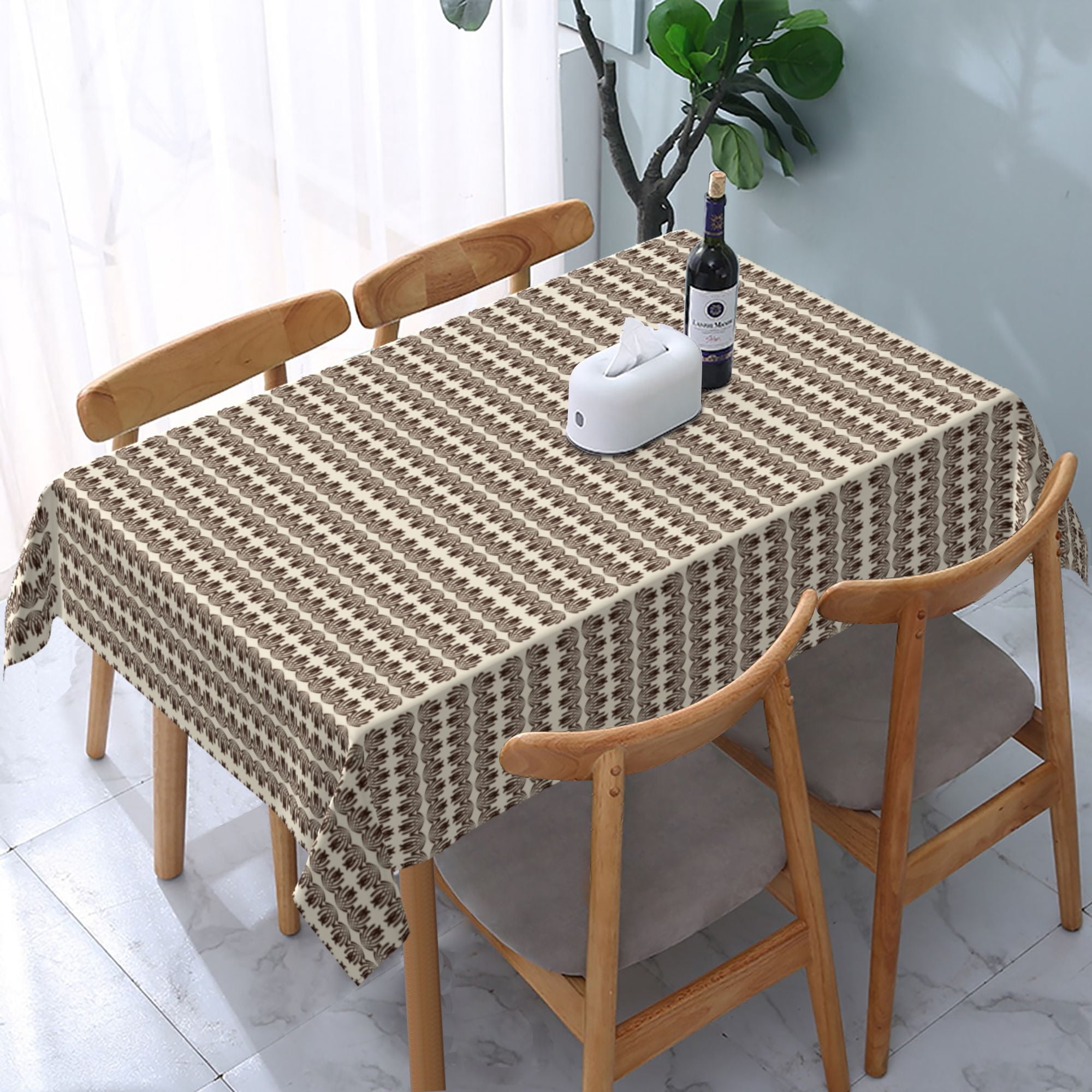 Tablecloth European Floral Border Pattern Table Cloth For Rectangle ...