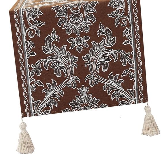 Tablecloth Fade Resistant Ethnic Pattern Table Runner 120x35cm Machine Washable Polyester Fabric Table Cloth