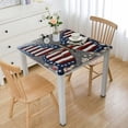 thumbnail image 1 of Tablecloth, Fitted Table Cover with Elastic for Tables, Blue Red Table Cloth Outdoor Dinning Party Tablecloths, 1 of 7