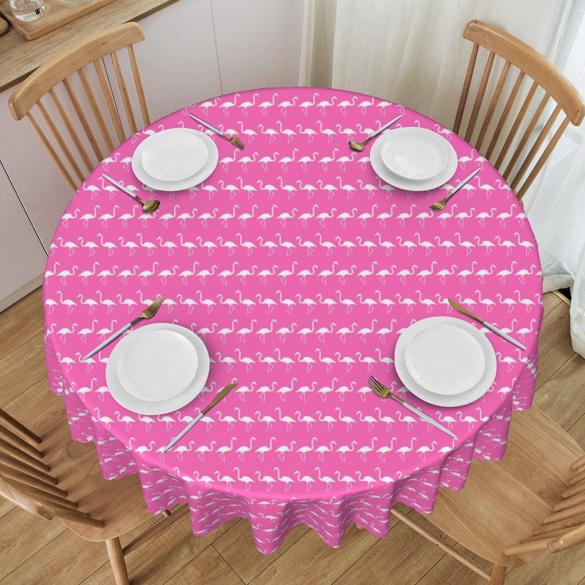 Tablecloth Flamingo Shadows Silhouette In Lines Table Cloth For ...