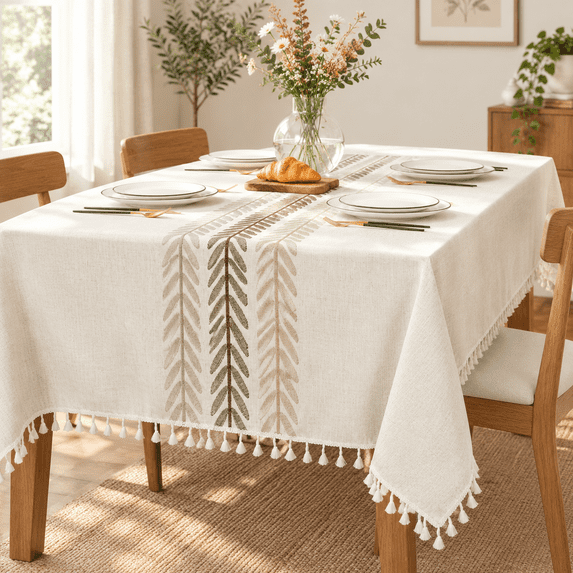 Tablecloth For Dining Table Rustic Farmhouse Kitchen Tables Cloth ...