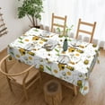 thumbnail image 1 of Tablecloth Funny Bee Bumblebee Yellow Table Cloth For Rectangle Tables Waterproof Resistant Picnic Table Covers For Kitchen Dining/Party(54x72in), 1 of 8