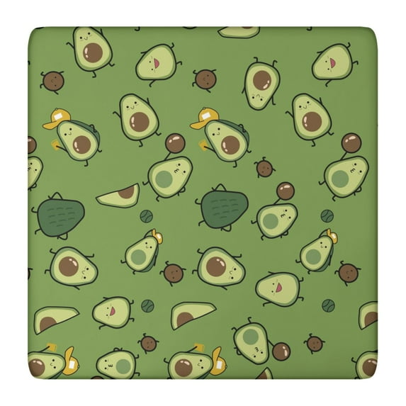 Tablecloth Green Avocado Fruit Print Kawaii Pattern Aesthetic Cute Art Design for Kitchen Decor
