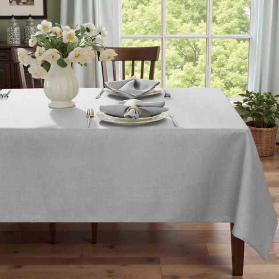 Tablecloth Kitchen Pattern Polyester Table Cloth Spill Proof Dust-Proof Wrinkle Resistant Table Cover for Kitchen Dining Tabletop Decoration