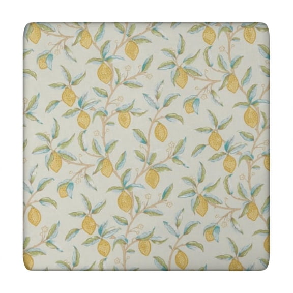 Tablecloth Lemon Print Vintage Yellow Fruit Pattern Cute Floral Summer Design for Kitchen