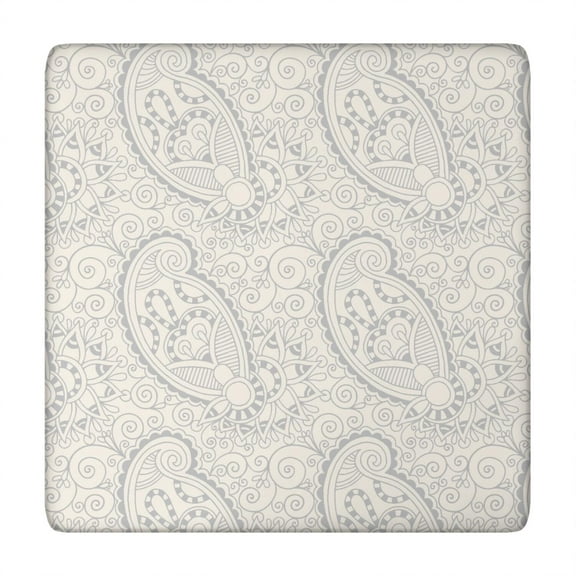 Tablecloth Mystic Ethnic Mandala Pattern Waterproof Elastic Squre Cover with Back for Healing and Meditation