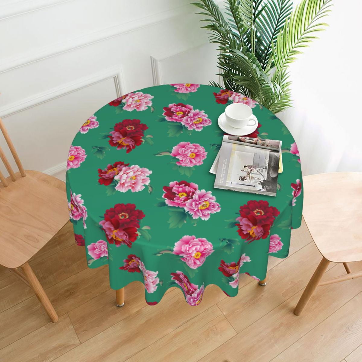 Tablecloth Northeast Printing Round Table Cloth Retro Flower Table