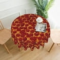 thumbnail image 1 of Tablecloth Pepperoni Pizza Food Round Table Cloth Delicious Table Cover Tablecloths Events Dining Tables Table Decoration, 1 of 4