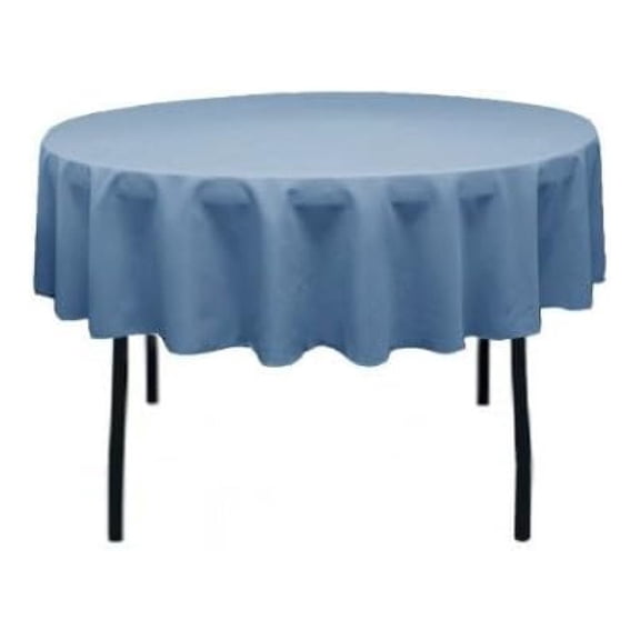 Tablecloth Polyester Round 90 Inch (Steel Blue)