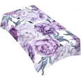 thumbnail image 1 of Tablecloth Purple Peonies Table Cloth Rectangle Table 60 x 84 Inch Flower Bloom Elegant Vintage Kitchen Decorations for Home Dinner Party, 1 of 6