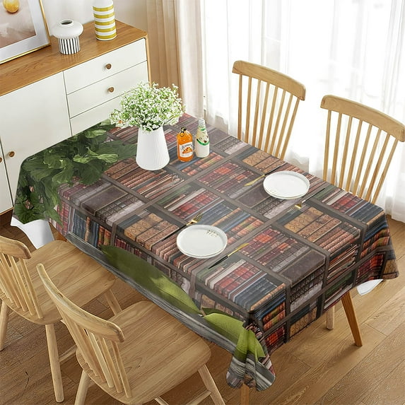Tablecloth Rectangle Decoration Room Dining Room Living Study for Cover Table Pattern Books Bookshel