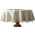 thumbnail image 1 of Tablecloth Rectangle Fabric Washable Cloth Tablecloth Farmhouse Burlap Table Cover for Kitchen Dinning Outdoor Parties Birthday Decoration, 1 of 4