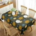 Tablecloth Rectangle Little Daisy Spring Flowers Art for Home Kitchen