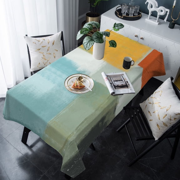 Tablecloth Rectangle Table Cloths 54x108 , Waterproof Tablecloth Outdoor Table Cloth, Washable Table Cover for Kitchen Dining Party
