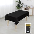 thumbnail image 1 of Tablecloth Rectangle Table Cover Plastic Spill Proof Wipe Clean Dining Table Protector Picnic Party Home Restaurant 72in x 54in for Kitchen Dining Room Buffet Events Family Dining Table Protector, 1 of 6