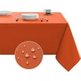 thumbnail image 1 of Tablecloth Rectangle Waterproof Spill-Proof Wrinkle-Free Table Cloth Washable, Kitchen Dining Tabletop Decoration, Fabric Table Cover for Indoor and Outdoor Use, 60 x 102 Inch, Orange, 1 of 5