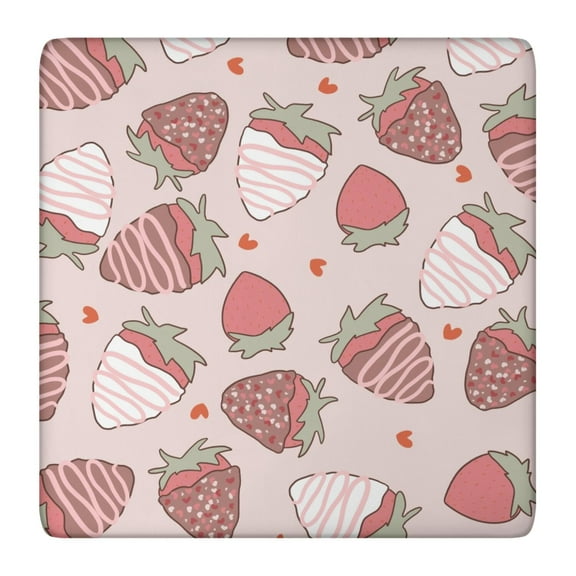 Tablecloth Red Berry Strawberry Print Fresh Sweet Fruit Pattern Kawaii Cute Summer Table Decor