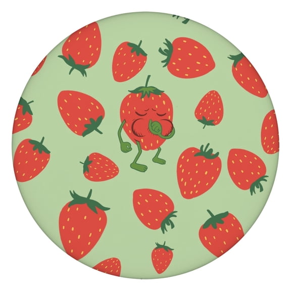 Tablecloth Red Berry Strawberry Print Fresh Sweet Fruit Pattern Kawaii Cute Summer Table Decor