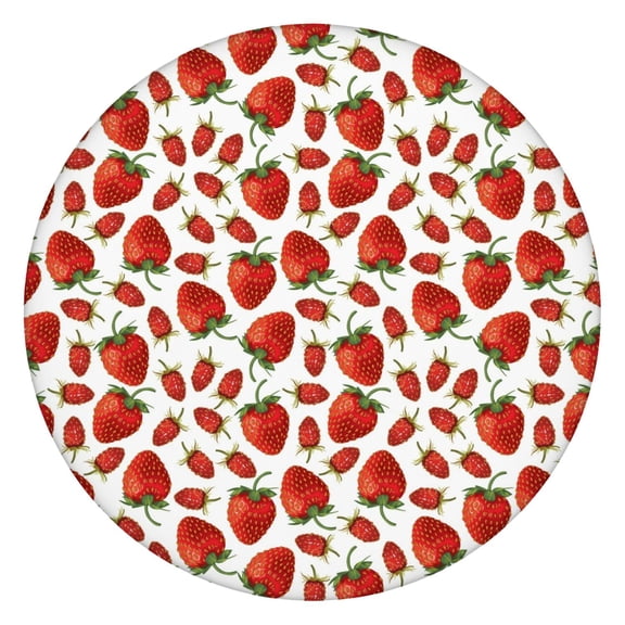 Tablecloth Red Berry Strawberry Print Fresh Sweet Fruit Pattern Kawaii Cute Summer Table Decor