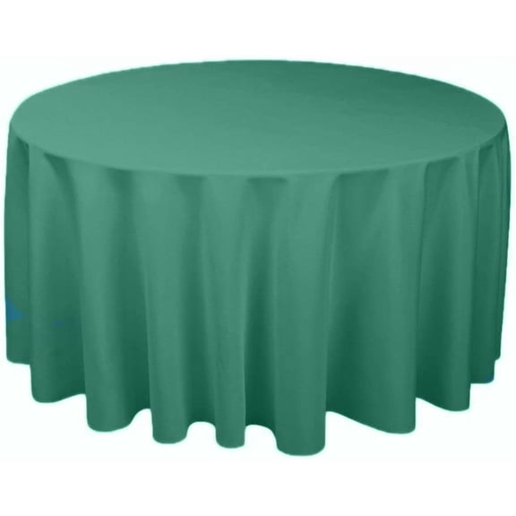 Tablecloth Round Polyester 120 Inch Kelly Green by Broward Linens