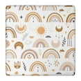 thumbnail image 1 of Tablecloth Square Retro Geometric Boho Style, Elastic Fitted Waterproof Vinyl, Backed, Reusable & Stain-Resistant, 1 of 5