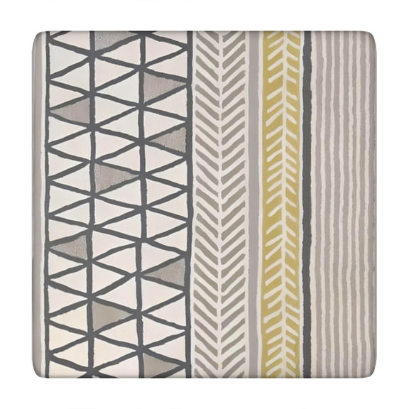 Tablecloth Square Vintage Floral Earthy Pattern, Fitted Waterproof Vinyl, Backed, Easy to Clean for Family Outdoor Use