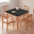 thumbnail image 1 of Tablecloth Stretch Cover 33.86 x 33.86 in – Elastic Fitted Polyester Table Cover, Dust Proof, Stain Resistant, Reusable Square Tabletop Protector – 1 Pack, 1 of 7