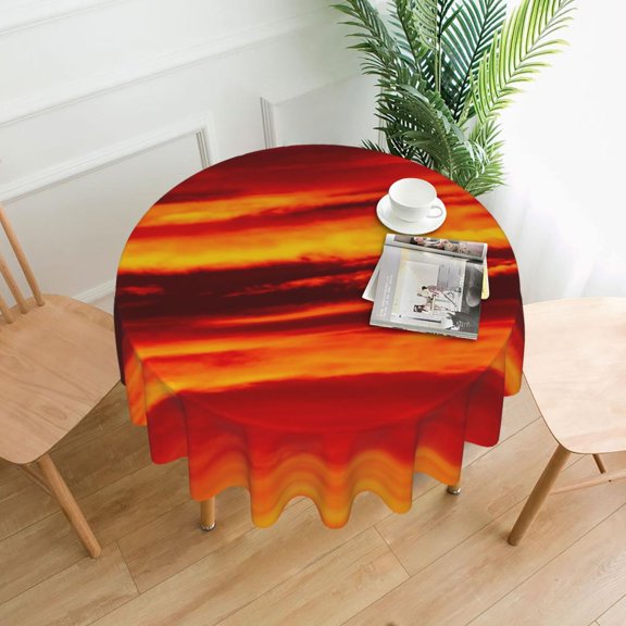 Tablecloth Sunset Spotted Table Cloth Abstract Artwork Elegant Table Cover Tablecloths Design Birthday Party Table Decoration