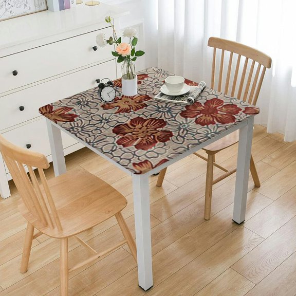 Tablecloth Table Cover Decorative Washable Square Tablecloths, Kitchen, Dining, Buffet & Camping, - Thanksgiving/Christmas