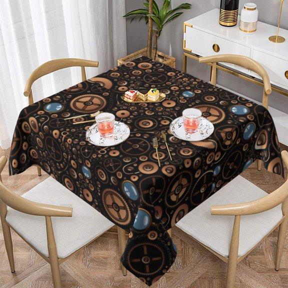 Tablecloth Vintage Steampunk Table Cloth Gears Style Modern Tablecloths Table Cover Home Picnic Events Party Table Decoration