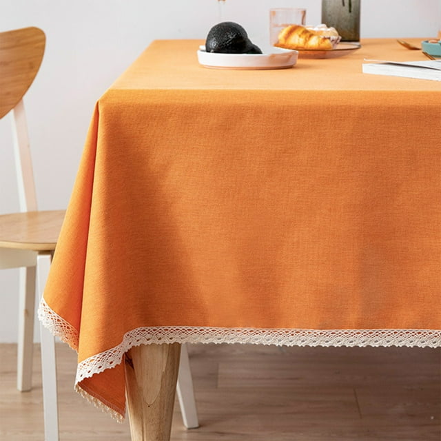 Tablecloth Vmvidoty Tablecloth Cotton Linen Table Cloth Fabric Wrinkle