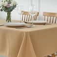 thumbnail image 1 of Tablecloth Weaved Texture Stain Resistant Waterproof, Wrinkle Resistant Washable Table Cloth, Fabric Table Cover for Dining Room, Indoor Outdoor Use, Rectangle 60 x 120 Inch, Beige, 1 of 1