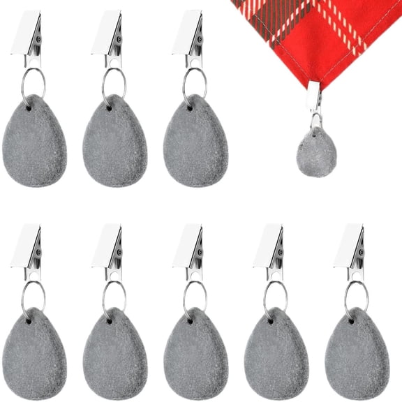 Tablecloth Weights,Tablecloth Pendant Teardrop,Heavy Stone Table Cover Weights for Outdoor Picnic Garden Dinner Table Cover Decoration