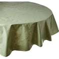 thumbnail image 1 of Tablecloth With Polyester Flannel Backing, 70-Inch Round, Sage, 1 of 6