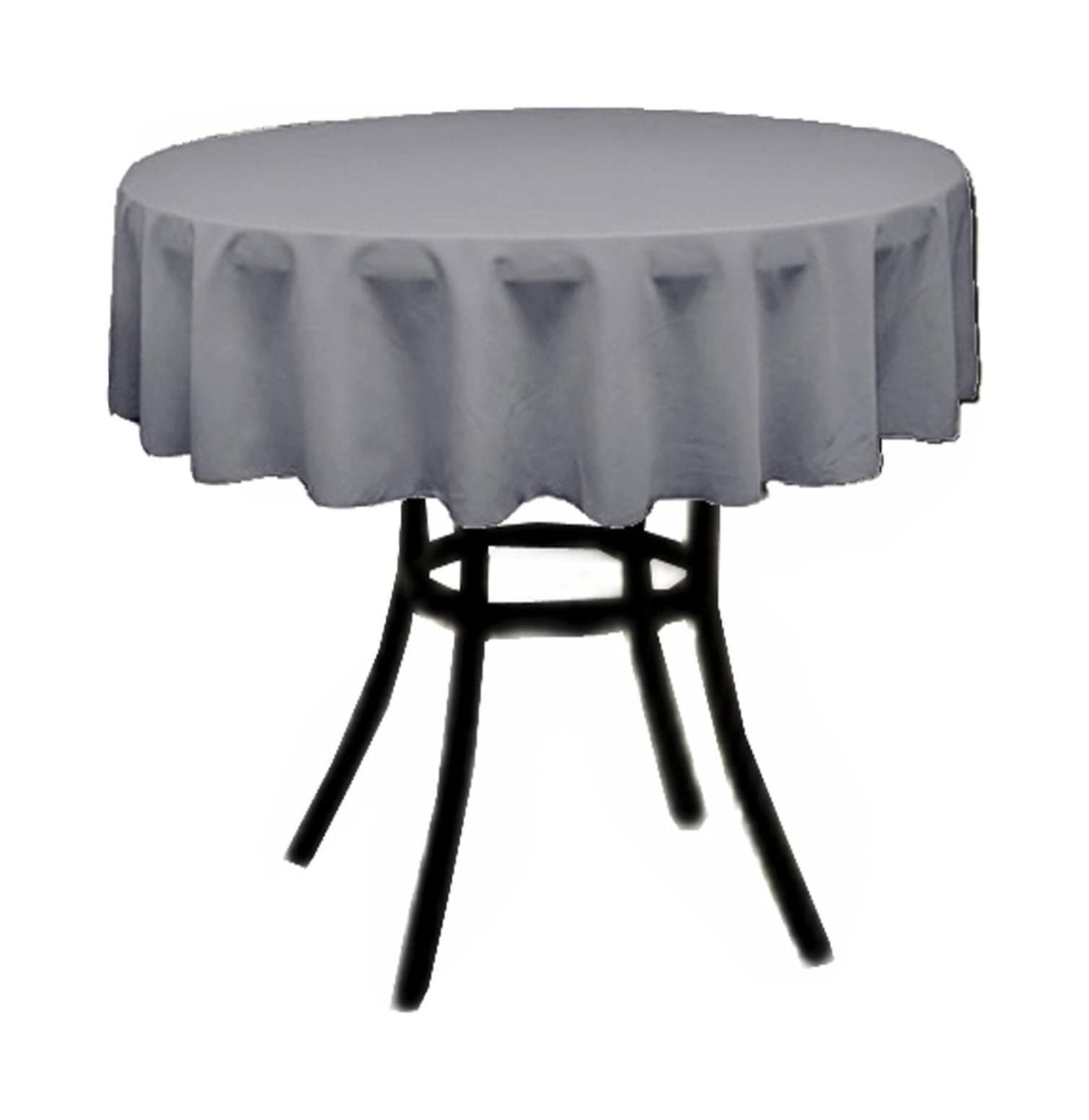 Tablecloth for 24" Round Table by Florida Tablecloth Factory (Gray