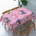 thumbnail image 1 of Tablecloth for Kurome Sanrio Cute Funny Washable Square Cotton Softfor Kitchen & Table Linens 55×70.9 in, 1 of 5