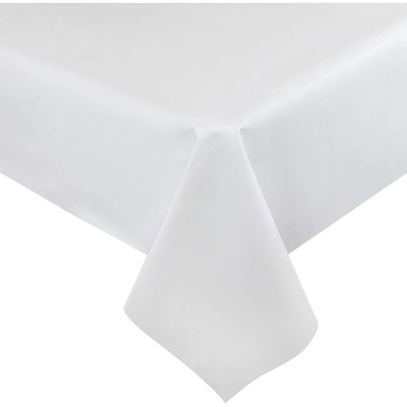 Tablecloth, high-quality tablecloth protector, waterproof vinyl tablecloth cover to prevent overflow, scratches and heat - reusable tablecloth, flannel lining