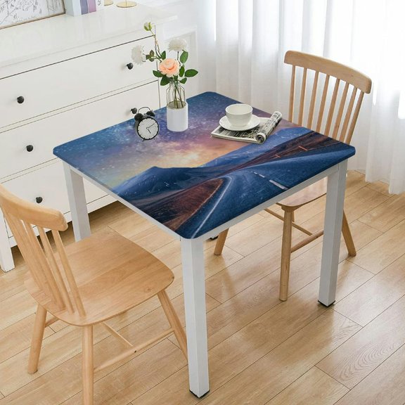 Tablecloths, Landscape Printed Tablecloth Design Polyester Washable Table Cover for Party Holiday Dinner Picnic, Camping,