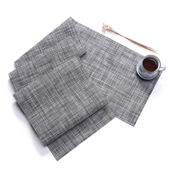 UKCOCO Japanese Style Woven Table Runner Heat Insulation Party Table Cover Grey