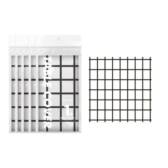 Tablecloths,Table Cloth Rectangle Table (31.5'' X 31.5'' Pack of 5),Table Cloths for Parties,Plastic Table Cloths for Parties Disposable - Suitable for Beach,Outdoor,Parties,Rectangular Tables