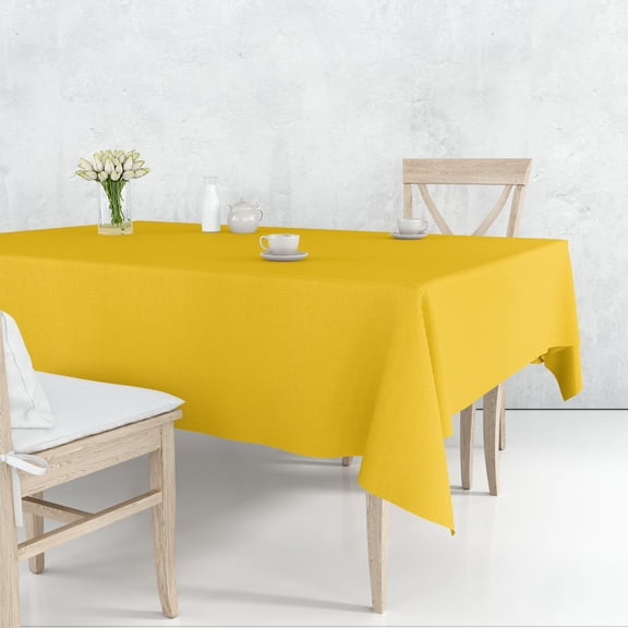 Tablecover Plastic Sunshine Yellow Rectangular 54''X108''