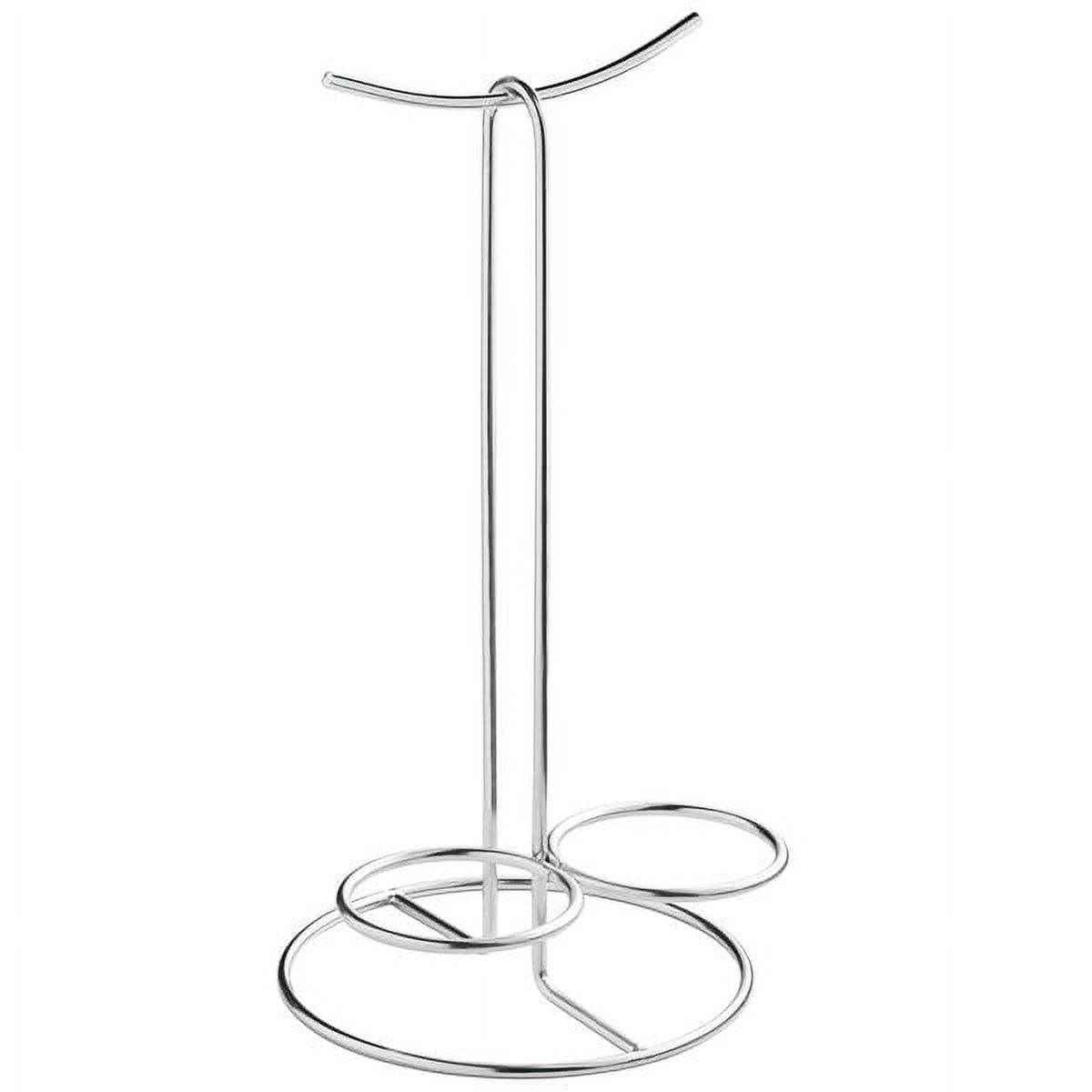 Tablecraft 10461 Stainless Steel Onion Ring / Pretzel Serving Tower with Ramekin Holders - image 1 of 1