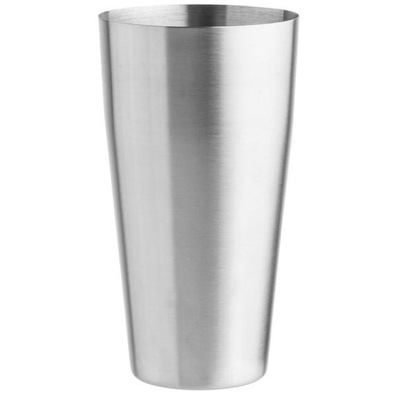 Tablecraft 10471 28 oz. Brushed Stainless Steel Cocktail Shaker Tin