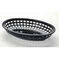 thumbnail image 1 of Tablecraft 1074 Oval Sandwich Basket, Black, Case of 12, 1 of 4