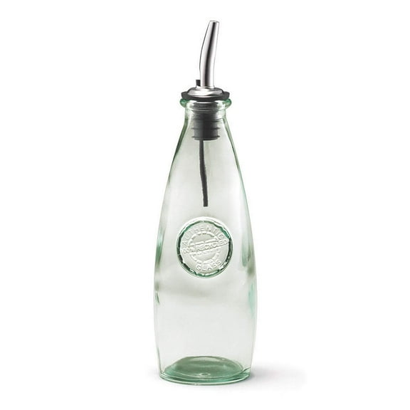 Tablecraft 12Oz Oil Vinegar Bot Recycled Grn Glass